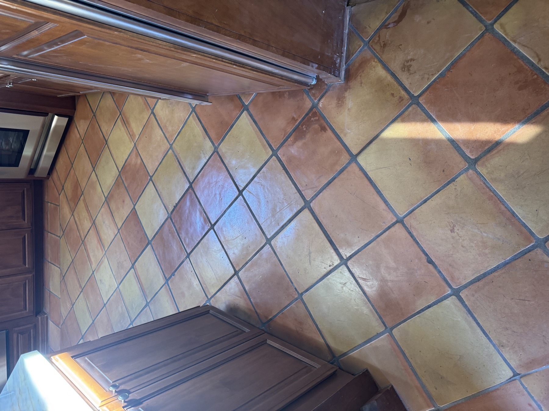 Saltillo floor restoration (2) — before