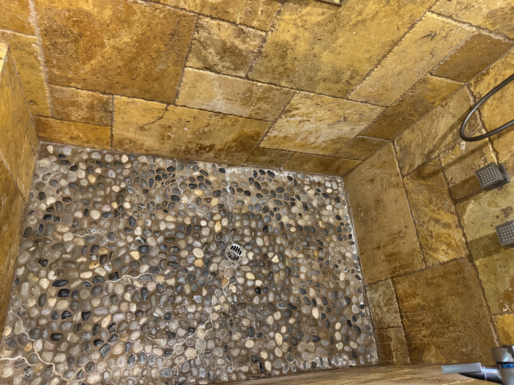 Shower clean & seal (2) — before