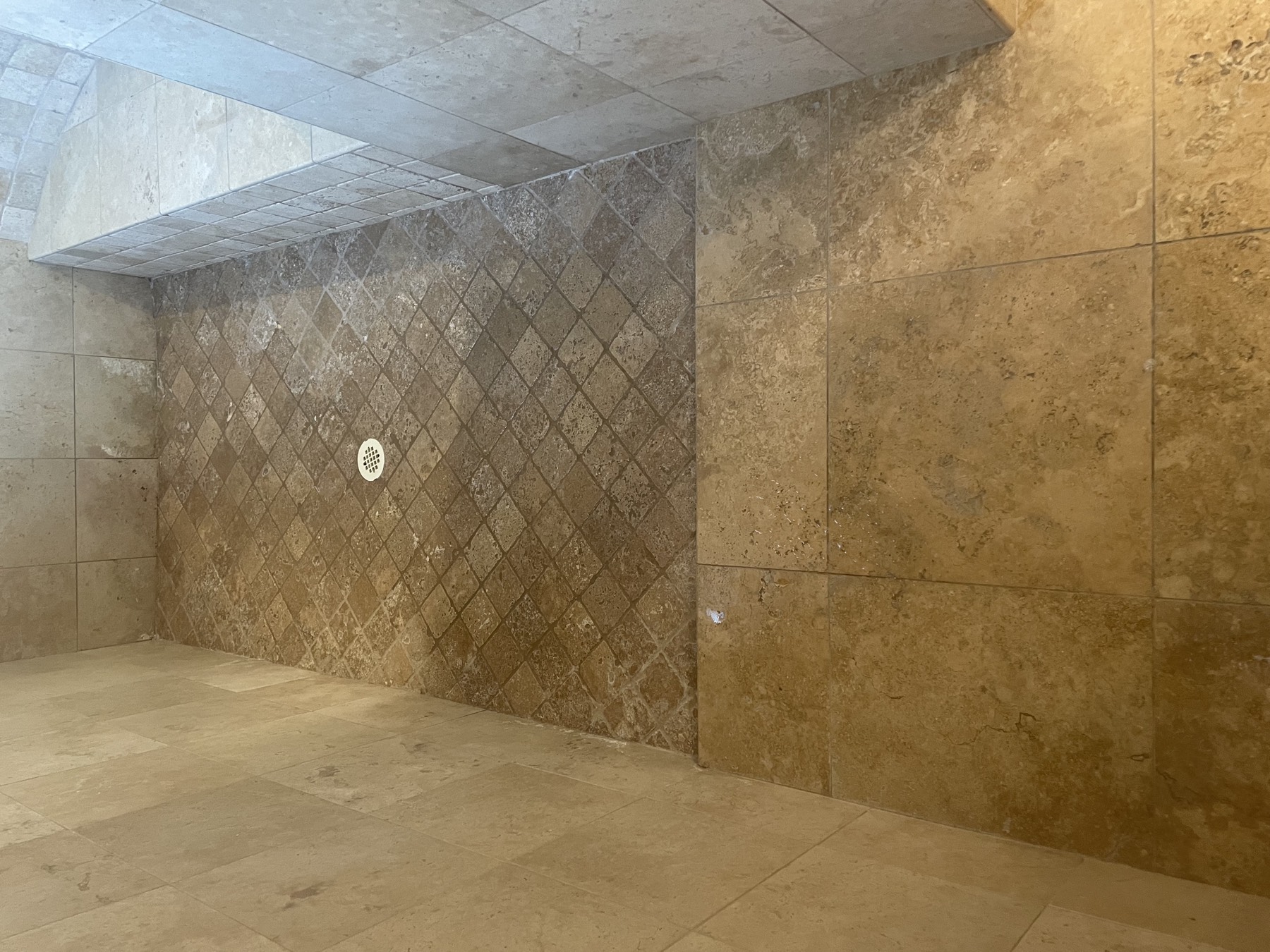 Shower clean & seal — before