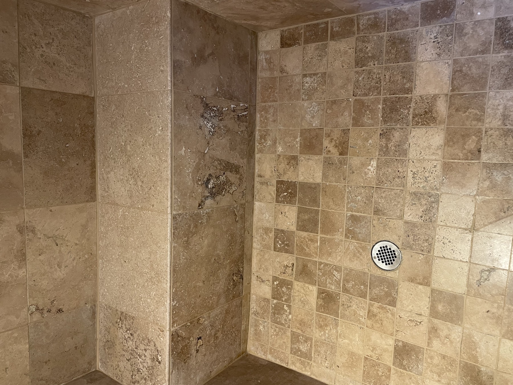 Shower tile repair — after